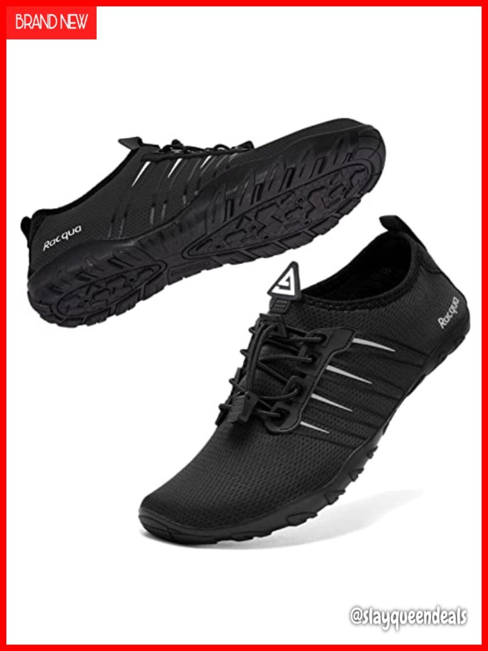 Racqua Water Shoes Quick Dry Barefoot Aqua Sport Beach Pool Swim Surf Diving
